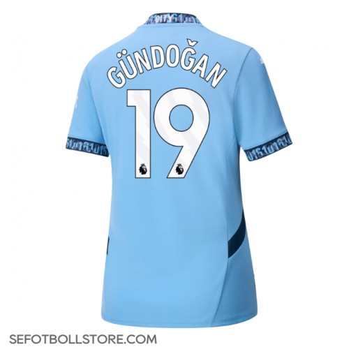 Manchester City Ilkay Gundogan #19 Replika Hemmatröja Dam 2024-25 Kortärmad